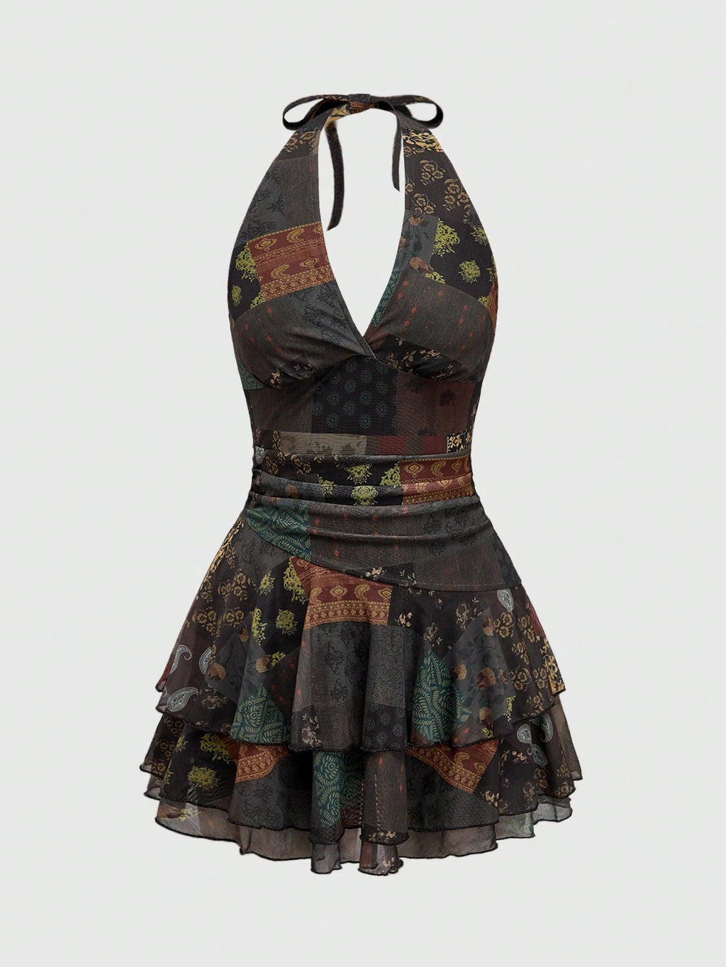 Vintage Mini Elbise