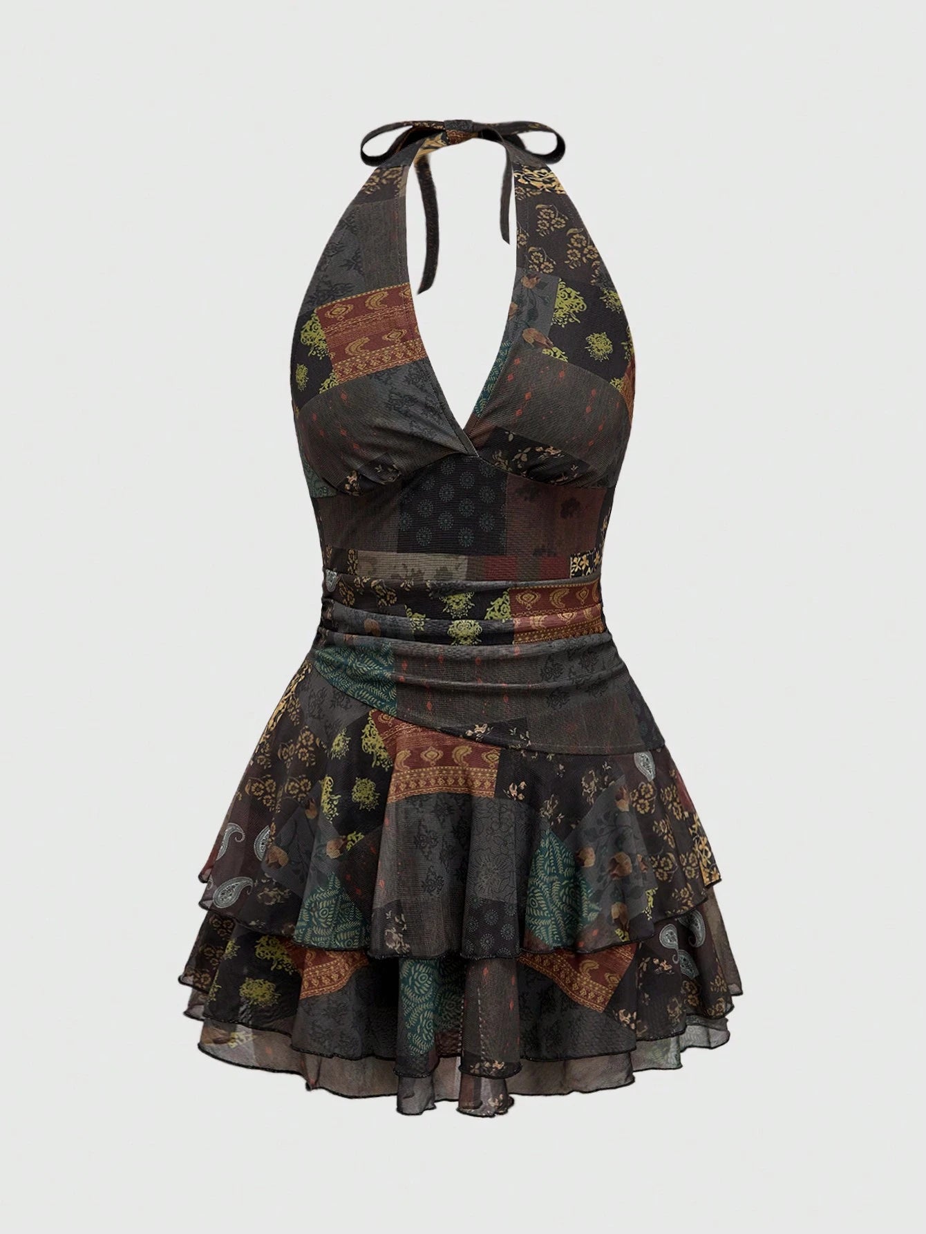 Vintage Mini Elbise