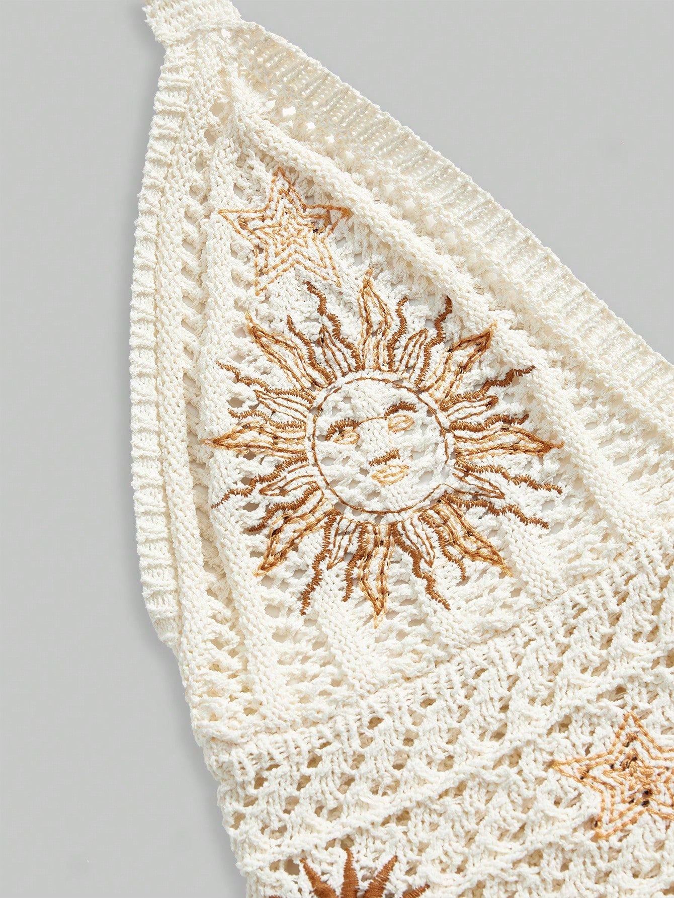 Halter Yaka Örme Crop