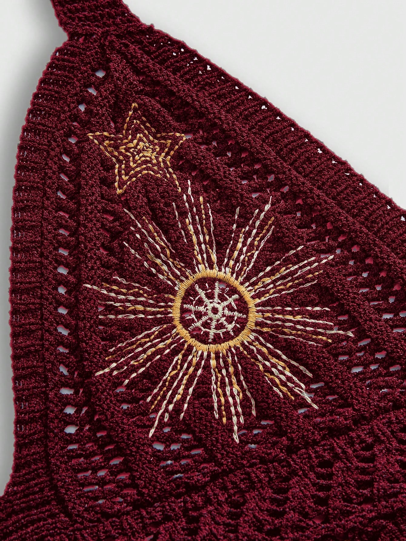 Halter Yaka Örme Crop