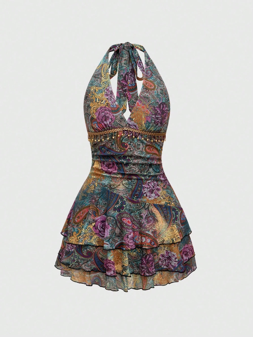 Halter Yaka Fiona Elbise