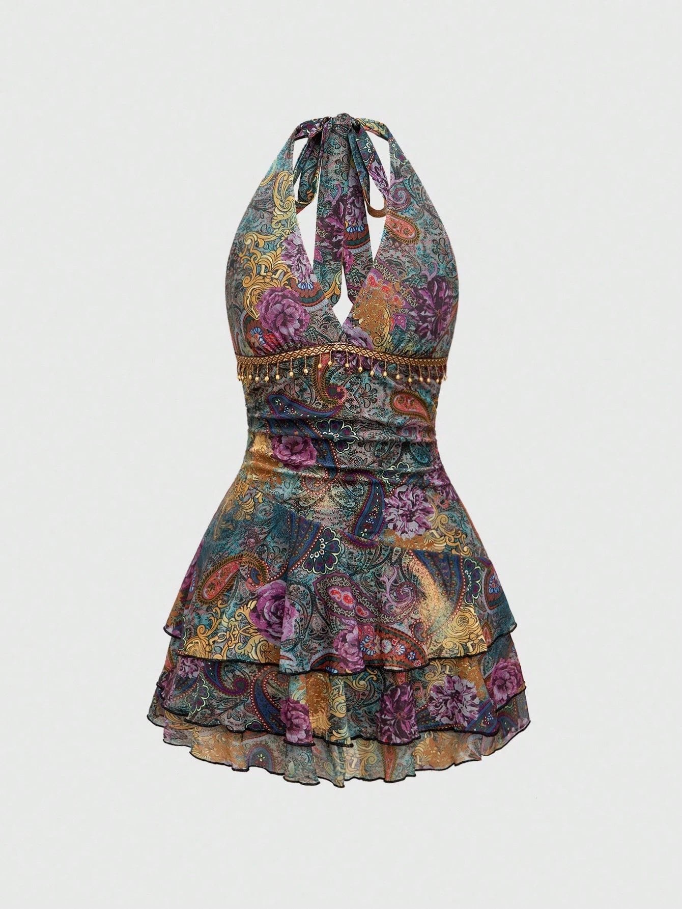 Halter Yaka Fiona Elbise
