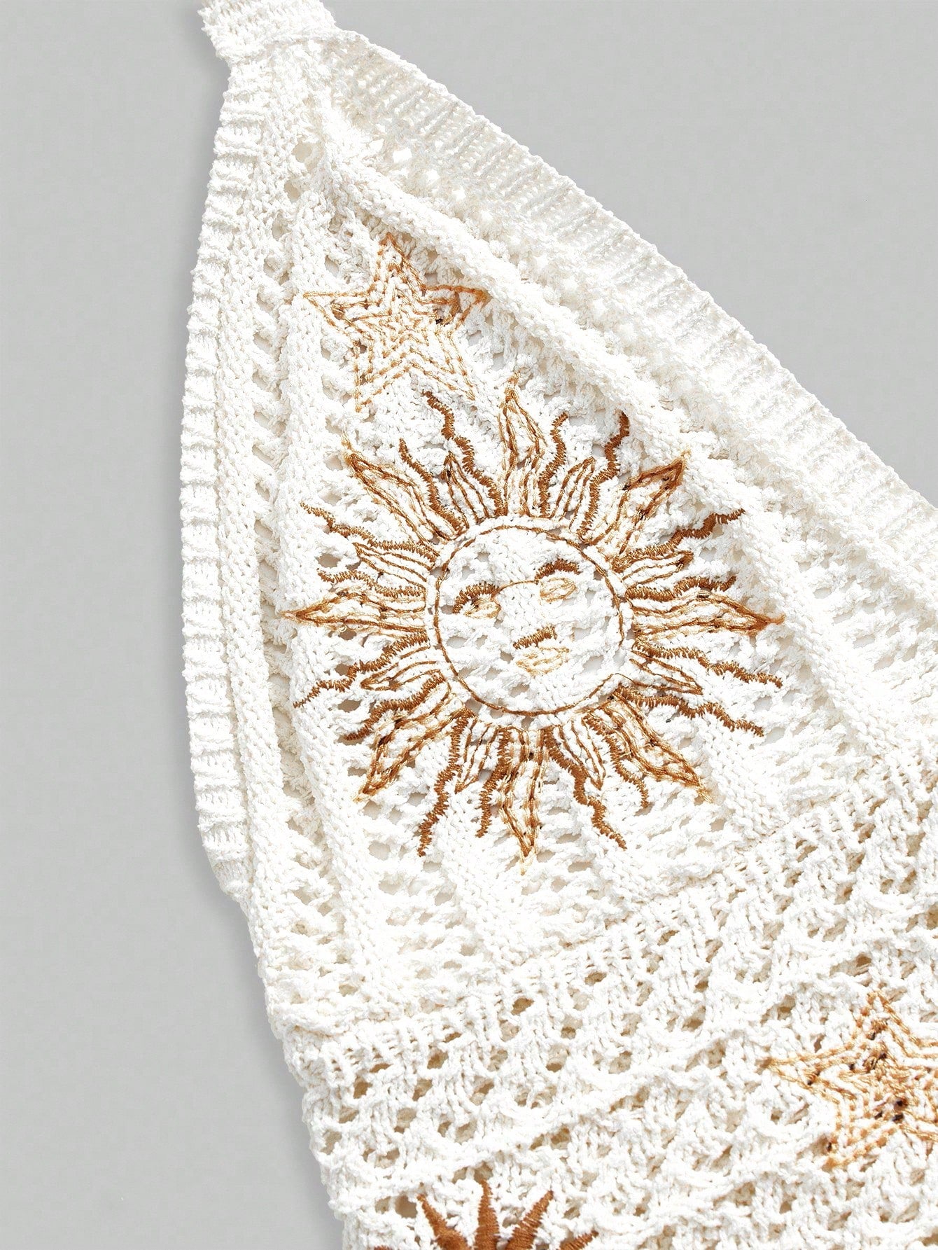 Halter Yaka Örme Crop
